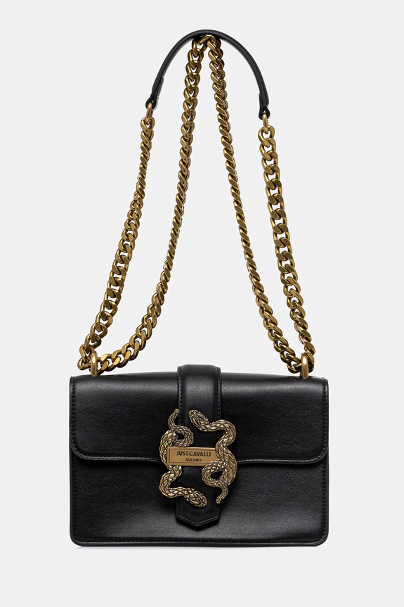 Just Cavalli torebka aplikacja czarny 78RA4BAF.ZSA89