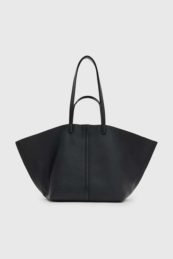 AllSaints bőr táska PHOENIX nappa bőr fekete W493XB