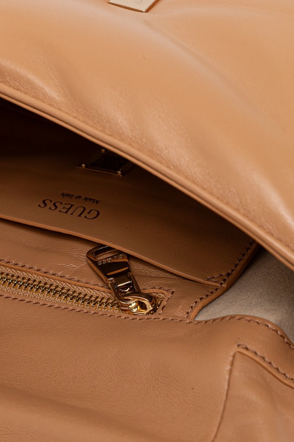 Δερμάτινη τσάντα Guess ALIZEE HWAZAA.L5215 καφέ