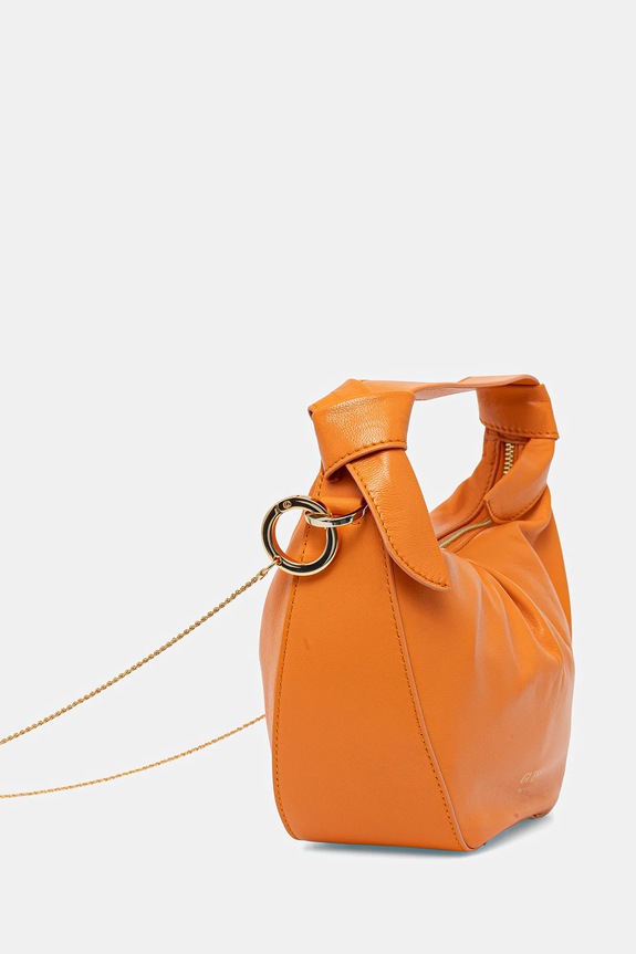 Guess torebka skórzana JOLIE HWJOAA.P5202 pomarańczowy SS25