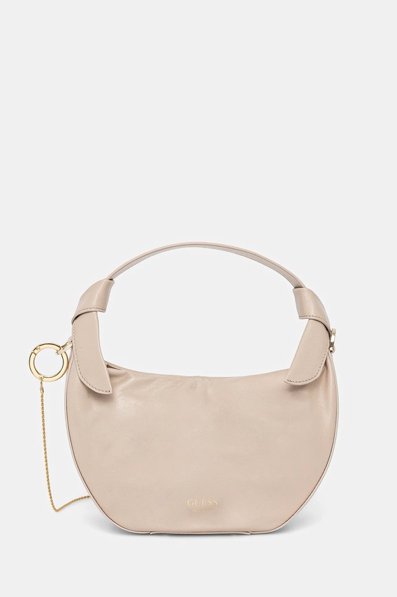 Guess torebka skórzana JOLIE skóra licowa beżowy HWJOAA.P5202