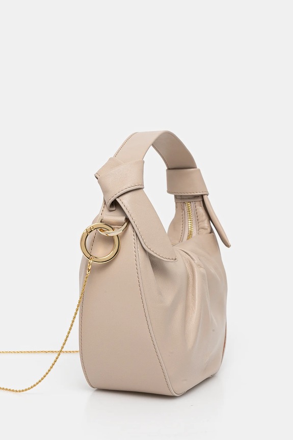 Guess torebka skórzana JOLIE HWJOAA.P5202 beżowy SS25