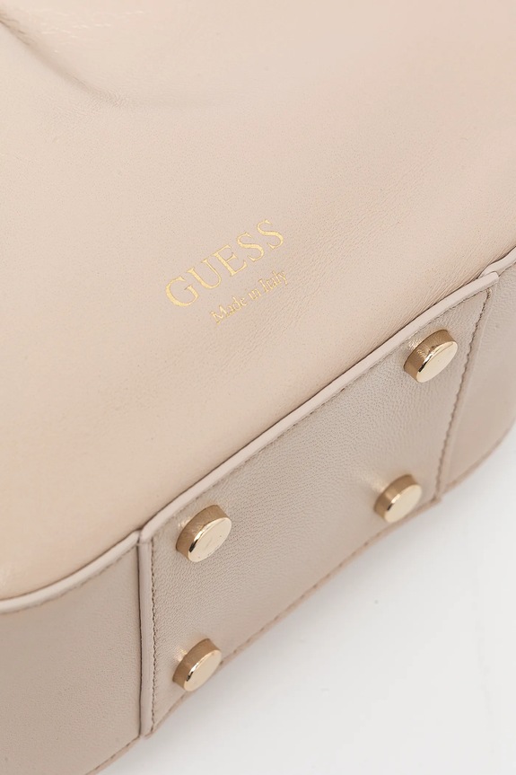 Guess torebka skórzana JOLIE beżowy HWJOAA.P5202