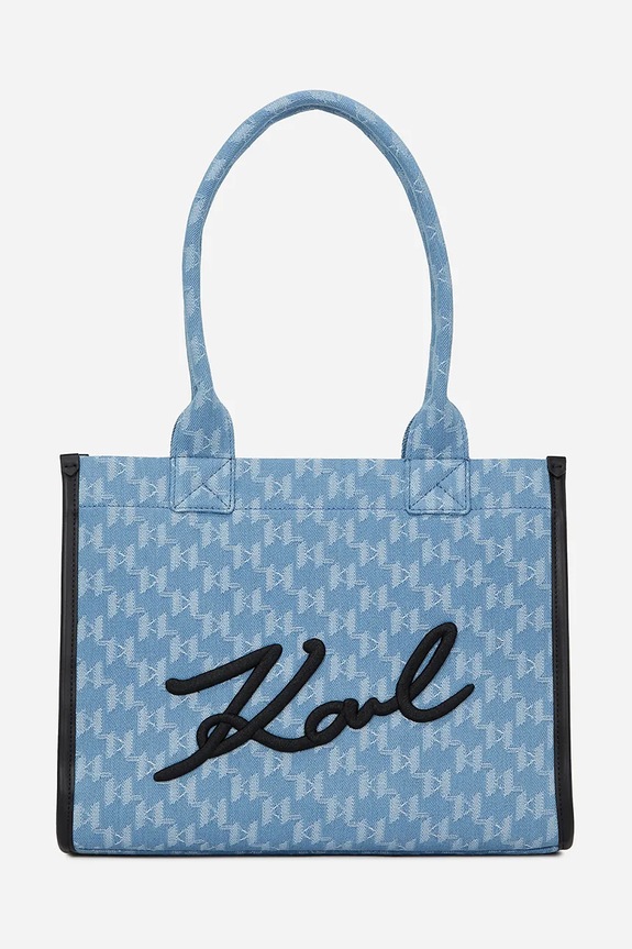 Karl Lagerfeld geantă nu incape in A4 albastru A2W30193