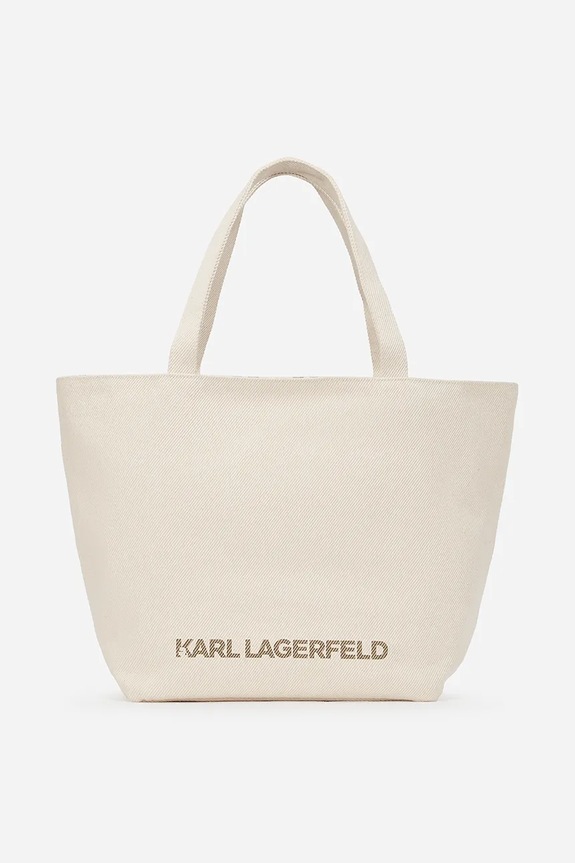 Obojstranná kabelka Karl Lagerfeld A2W50024 béžová SS25