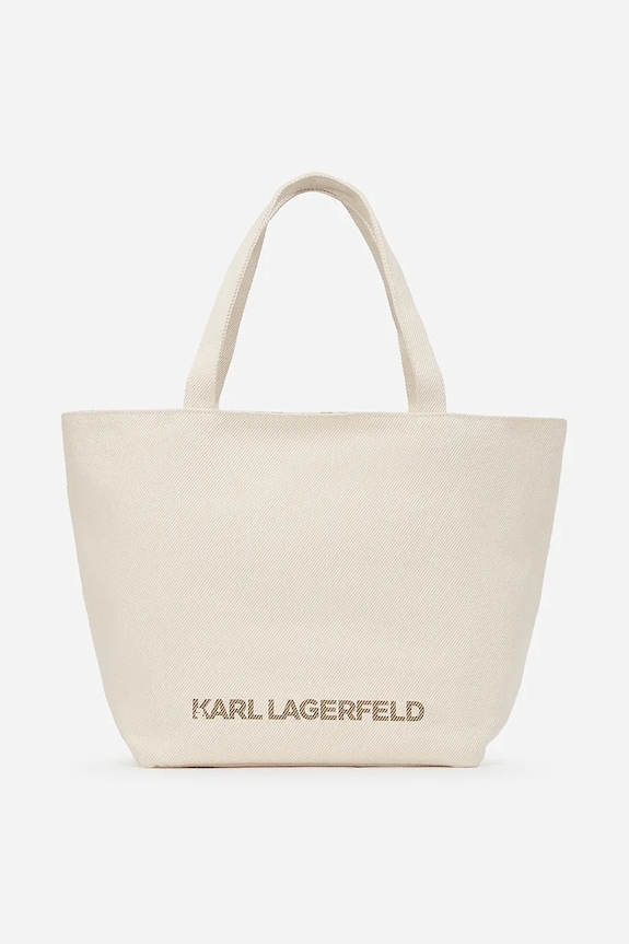Obojstranná kabelka Karl Lagerfeld A2W50024 béžová SS25