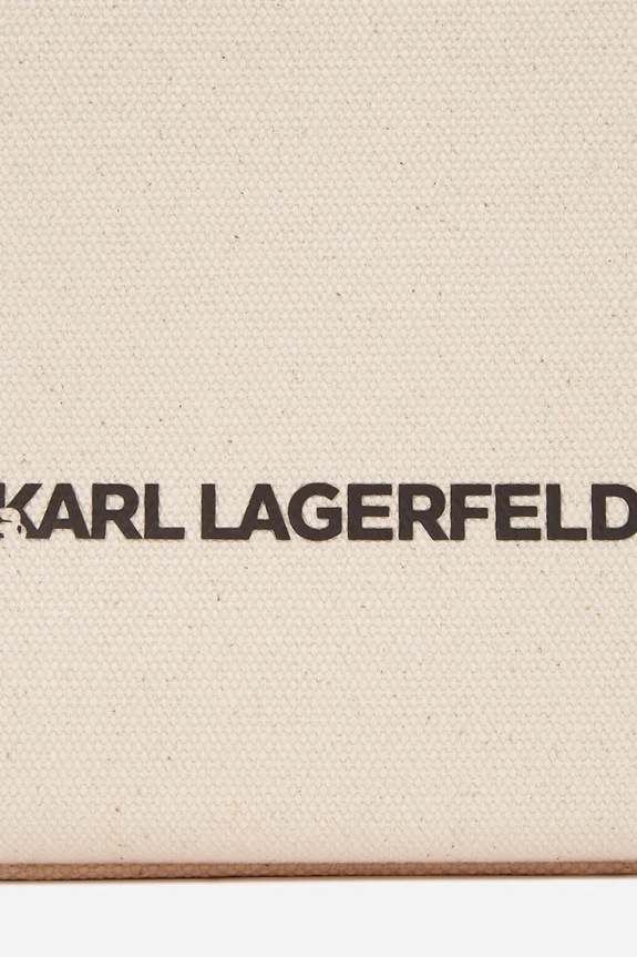 Accessori Karl Lagerfeld borsa a mano in cotone A2W50028 beige