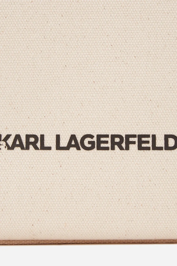 Accessori Karl Lagerfeld borsa a mano in cotone A2W50028 beige