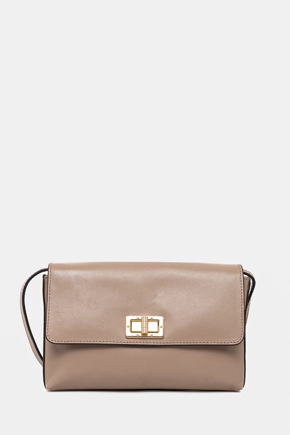 Geox borsa a mano in pelle LILIANE pelle fiore marrone D25JXA.00043