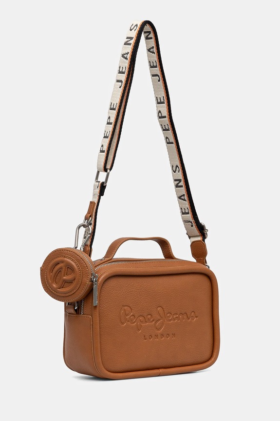 Akcesoria Pepe Jeans torebka BASSY MAIN PL031637 brązowy