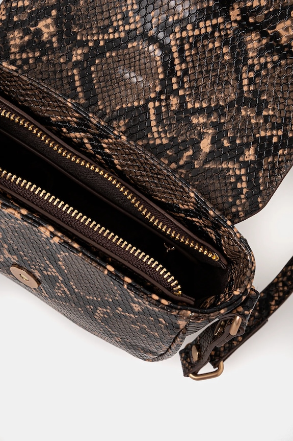 Kabelka Pepe Jeans CRISSY SNAKE PL031644 hnědá