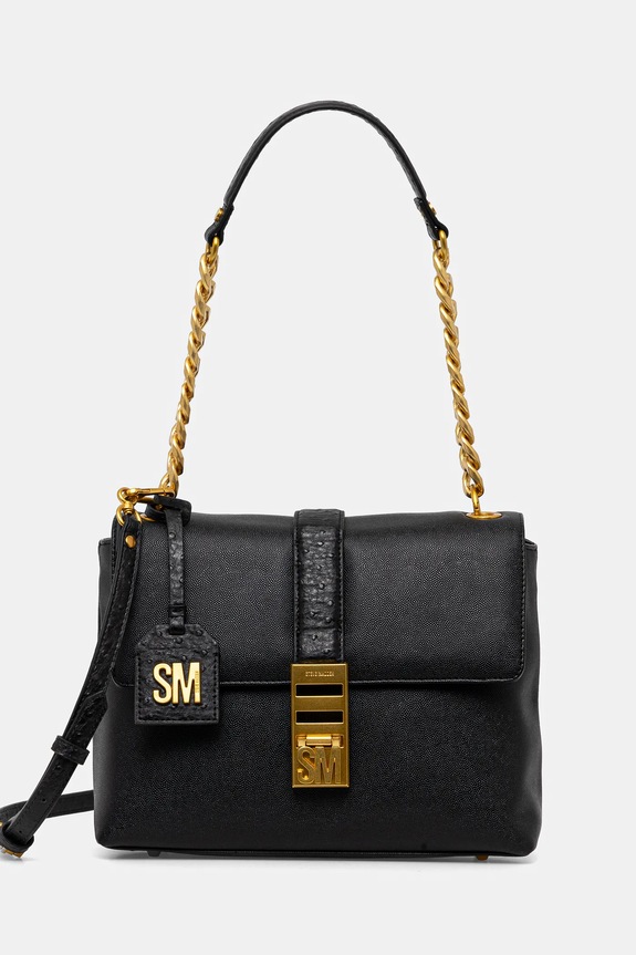 Τσάντα Steve Madden Bpatts-E απομίμηση λείου δέρματος μαύρο SM13001648