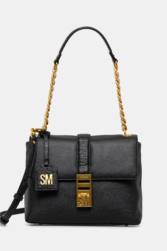 Τσάντα Steve Madden Bpatts-E απομίμηση λείου δέρματος μαύρο SM13001648