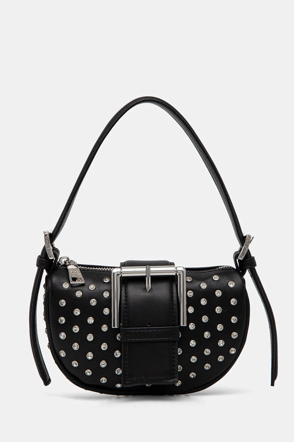 Kabelka Steve Madden Baxis imitácia kože čierna SM13001696