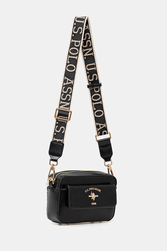 Τσάντα U.S. Polo Assn. Heat BEU7H8620WVP μαύρο SS25
