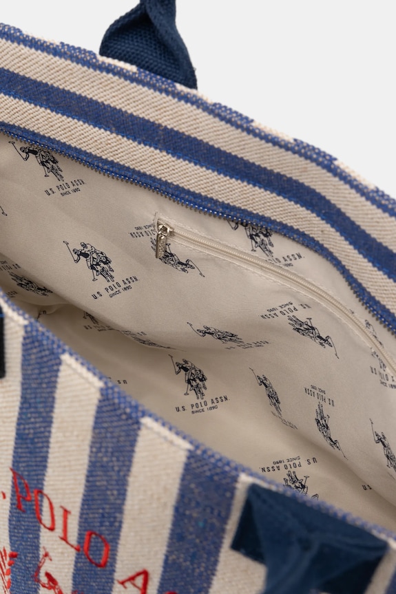 Bombažna torba U.S. Polo Assn. Pool BEU2P8693WCO vijolična