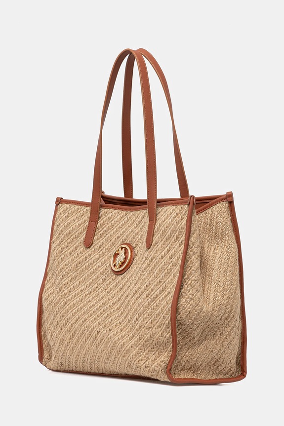 Τσάντα U.S. Polo Assn. Pool BEU2P8696WJT μπεζ SS25