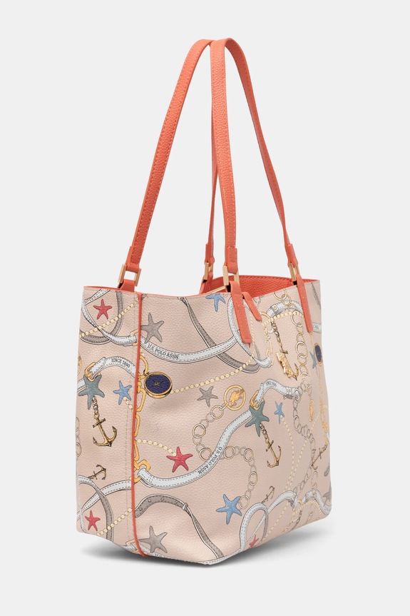 U.S. Polo Assn. torebka dwustronna Rogersville BEURR8715WVP pomarańczowy SS25