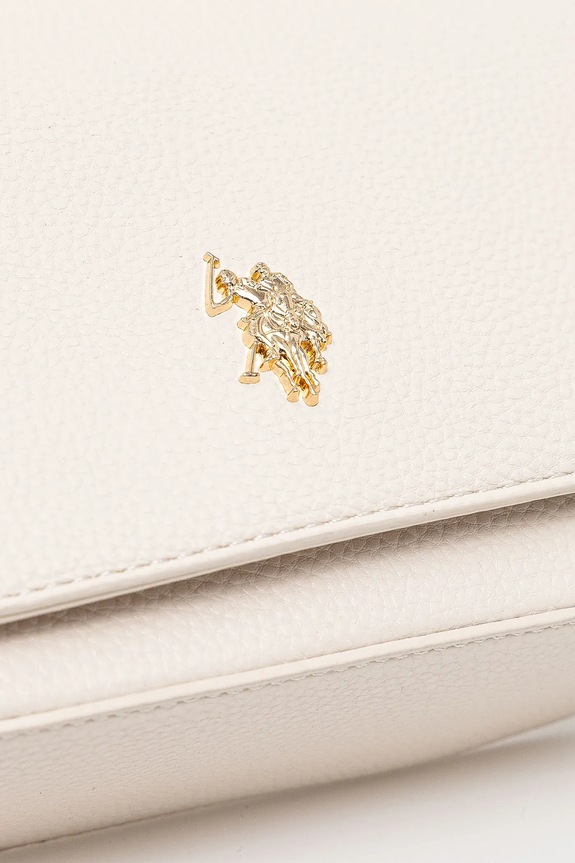 Чанта U.S. Polo Assn. Mansion бежов BEUE58718WVP