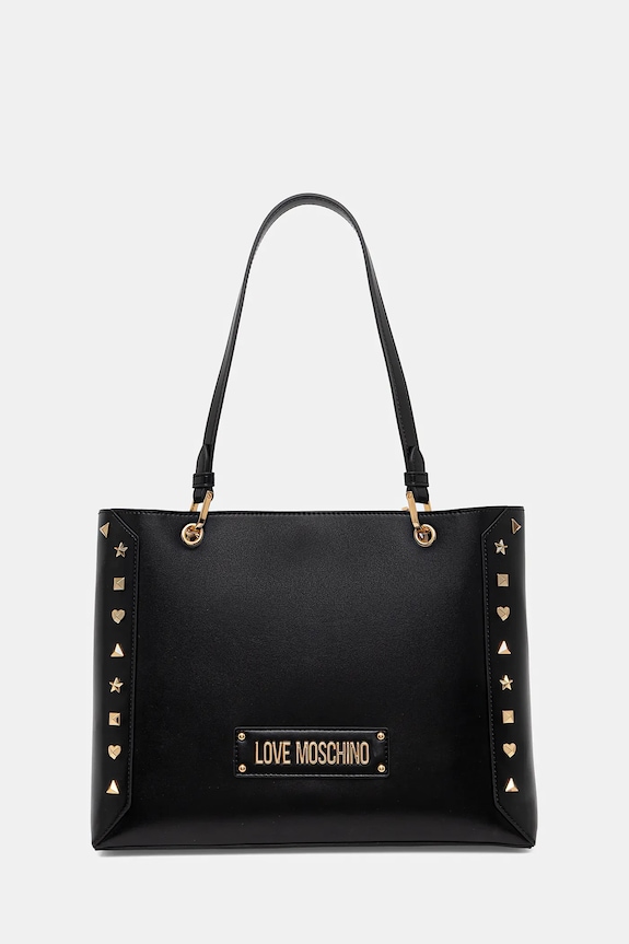 Love Moschino torebka mieści A4 czarny JC4269PP0MKH0000