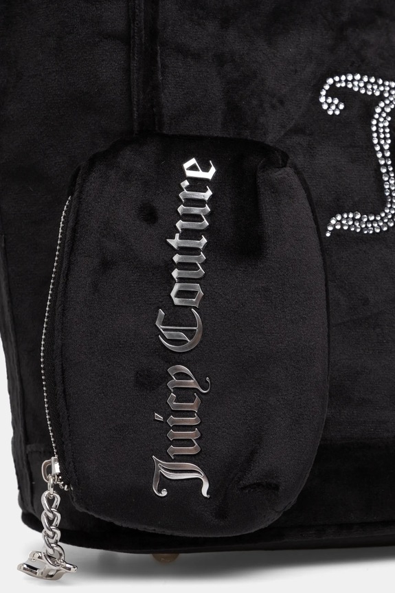 Velurová kabelka Juicy Couture Kimberly černá BEJQL8761WPO