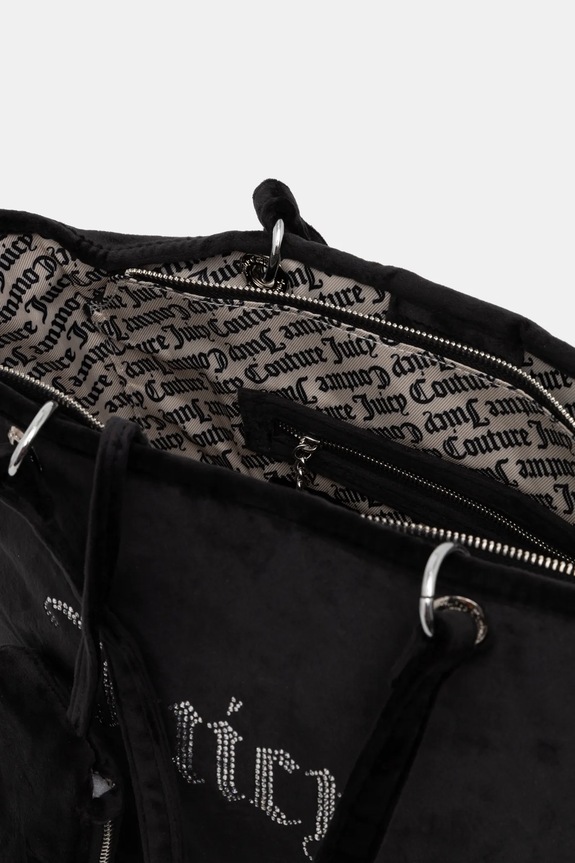 Velurová kabelka Juicy Couture Kimberly BEJQL8761WPO černá