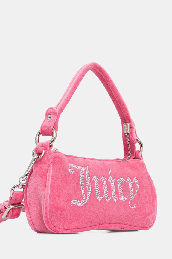 Juicy Couture crossbody kabelka dámska zamatová Kimberly BEJQL8767WPO ružová AA00