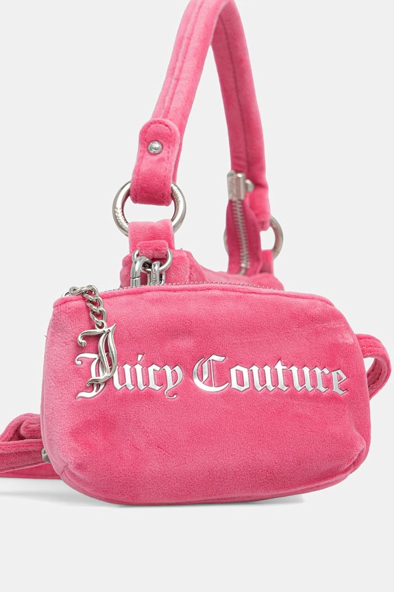 Juicy Couture crossbody kabelka dámska zamatová Kimberly BEJQL8767WPO ružová