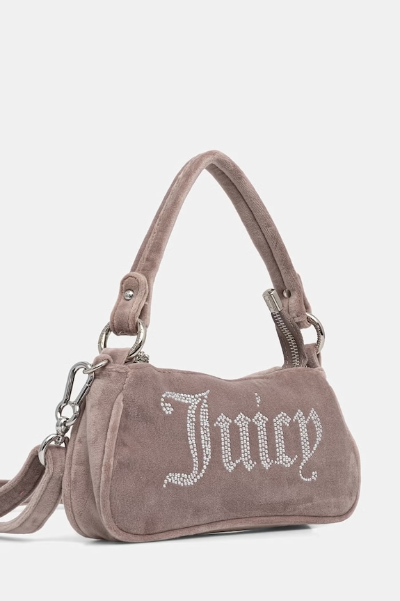 Juicy Couture crossbody kabelka dámska zamatová Kimberly BEJQL8767WPO béžová AA00
