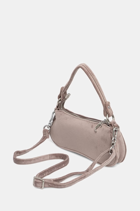 Doplnky Juicy Couture crossbody kabelka dámska zamatová Kimberly BEJQL8767WPO béžová