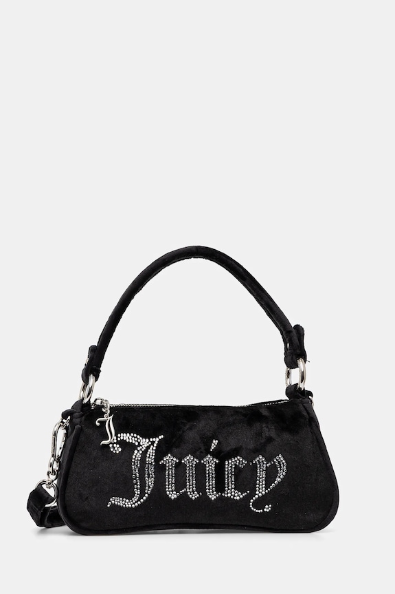 Juicy Couture bársony kézitáska Kimberly textil fekete BEJQL8767WPO