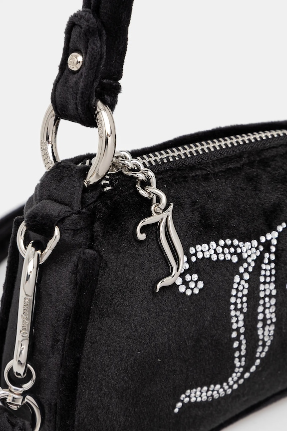 Juicy Couture bársony kézitáska Kimberly fekete BEJQL8767WPO