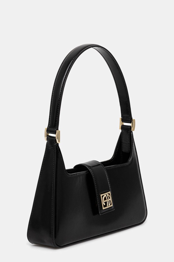 Kožená kabelka Anine Bing Lou Shoulder Bag A.13.11445 černá SS25