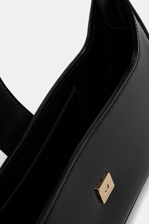 Kožená kabelka Anine Bing Lou Shoulder Bag A.13.11445 černá