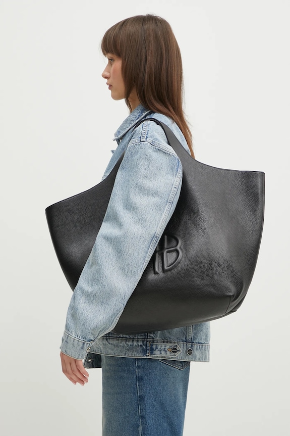 Anine Bing geanta de piele Lili Tote A.13.10364
