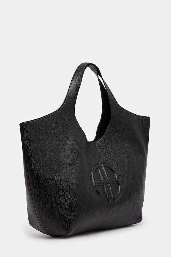 Anine Bing geanta de piele Lili Tote A.13.10364 negru AA00