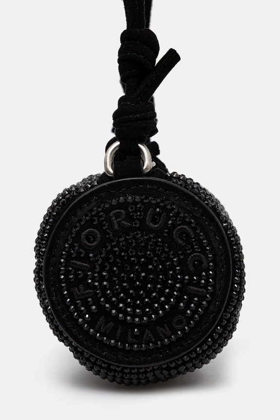 Torba Fiorucci Suede Rhinestone Micro Mella crna U01FMASL005LE05BK01