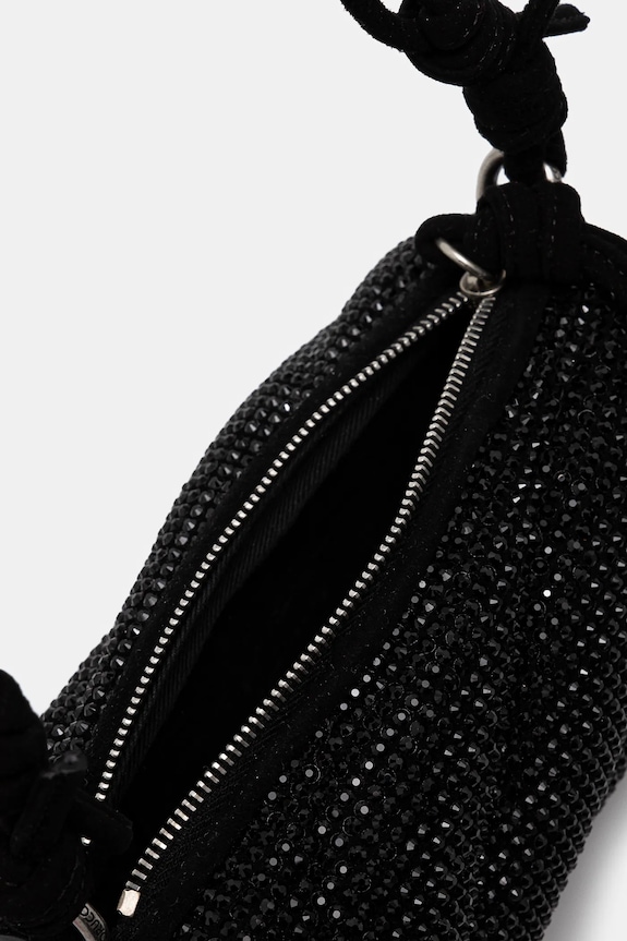 Torba Fiorucci Suede Rhinestone Micro Mella U01FMASL005LE05BK01 crna