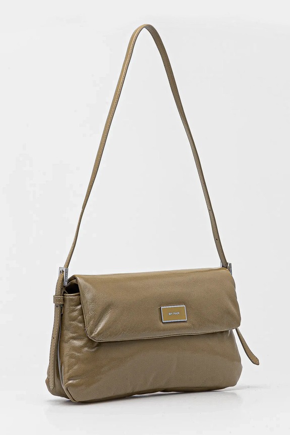 Δερμάτινη τσάντα By Far MWBSB014LL032GR045PL πράσινο SS25