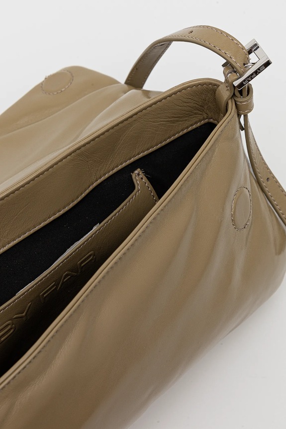 Δερμάτινη τσάντα By Far MWBSB014LL032GR045PL πράσινο