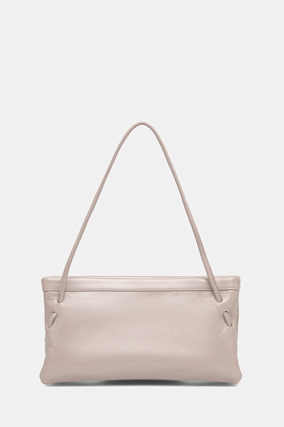 By Far borsa a mano in pelle pelle fiore beige MWBSB057LL032GY024PL