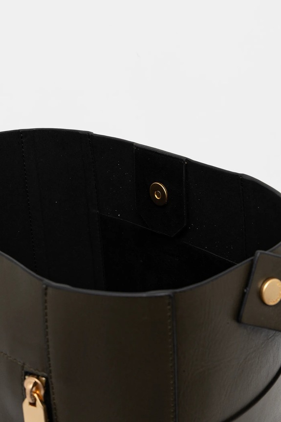Кожаная сумочка AllSaints ALBA HOBO W110XC зелёный