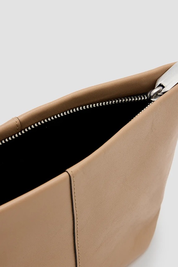 AllSaints saszetka skórzana HEX E/W beżowy W276XC