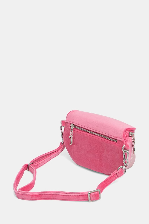 Akcesoria Juicy Couture torebka crossbody damska welurowa KIMBERLY BEJQL8768WPO różowy