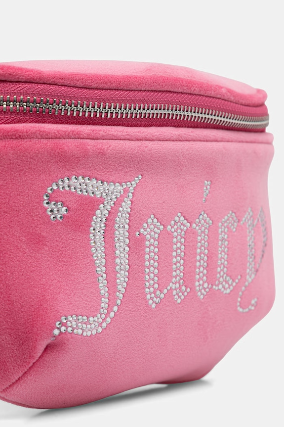 Juicy Couture torebka crossbody damska welurowa KIMBERLY różowy BEJQL8768WPO