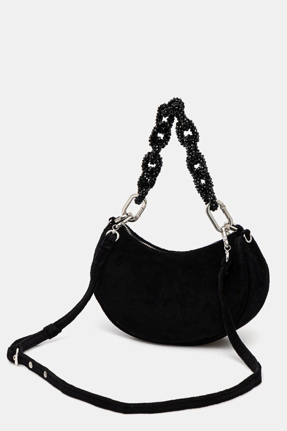 Accessori Juicy Couture borsa in velluto BLOSSOM RHINESTONE CHAIN BEJL58834WCO nero
