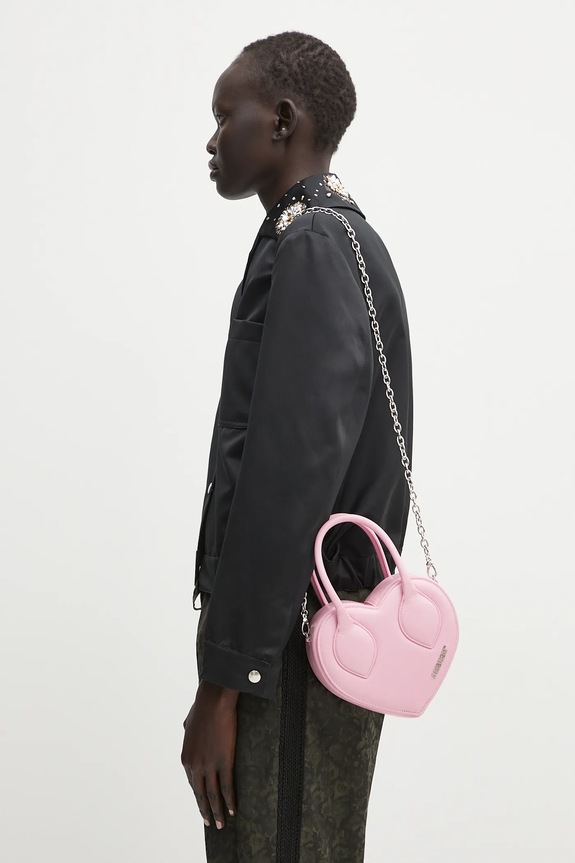 AMBUSH leather handbag Heart Top Handle Bag 12115033