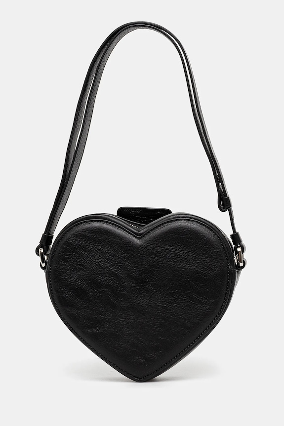 Αξεσουάρ Strapped Heart Shoulder Bag 12115063 μαύρο