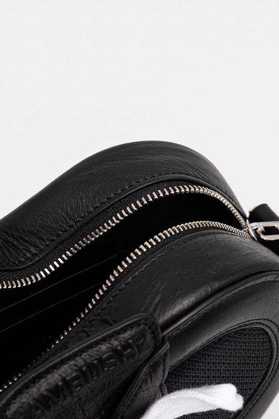 Strapped Heart Shoulder Bag 12115063 μαύρο