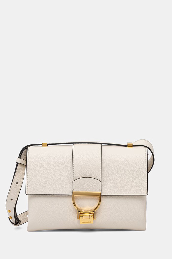 Δερμάτινη τσάντα Coccinelle ARLETTIS λείο δέρμα μπεζ MD5.12.07.01